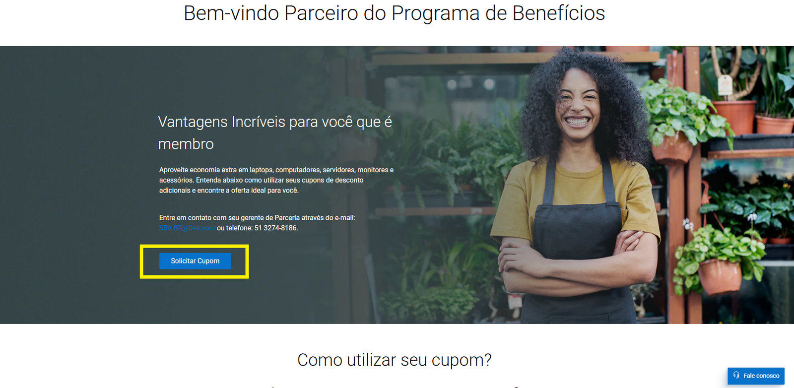 DELL - Página incial da parceria